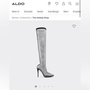 Aldo sparkly stiletto over-the-knee boot